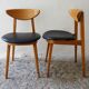 Pair of Fontania chairs, edited by Baumann, 60s