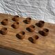 Mini cup, saucer or egg cup in teak H5 D5