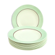 8 hollow plates of Salins earthenware