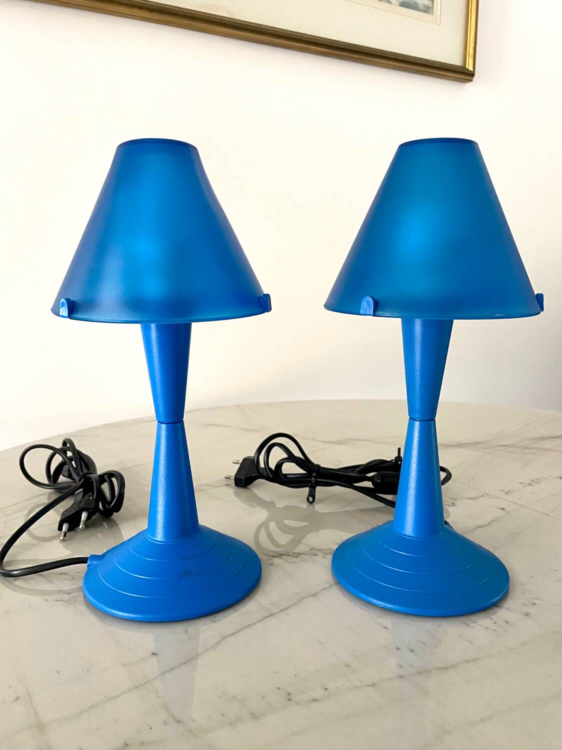Pair of Lulu lamps by Veneta Lumi Z 2000 90s