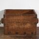 Ancient Chinese wooden basket with iron hoop – China, around 1900