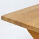 Large Oak Vintage Mid Century Brutalist dining table