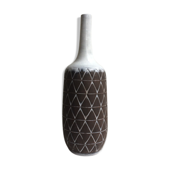 Céramique vase soliflore midcentury