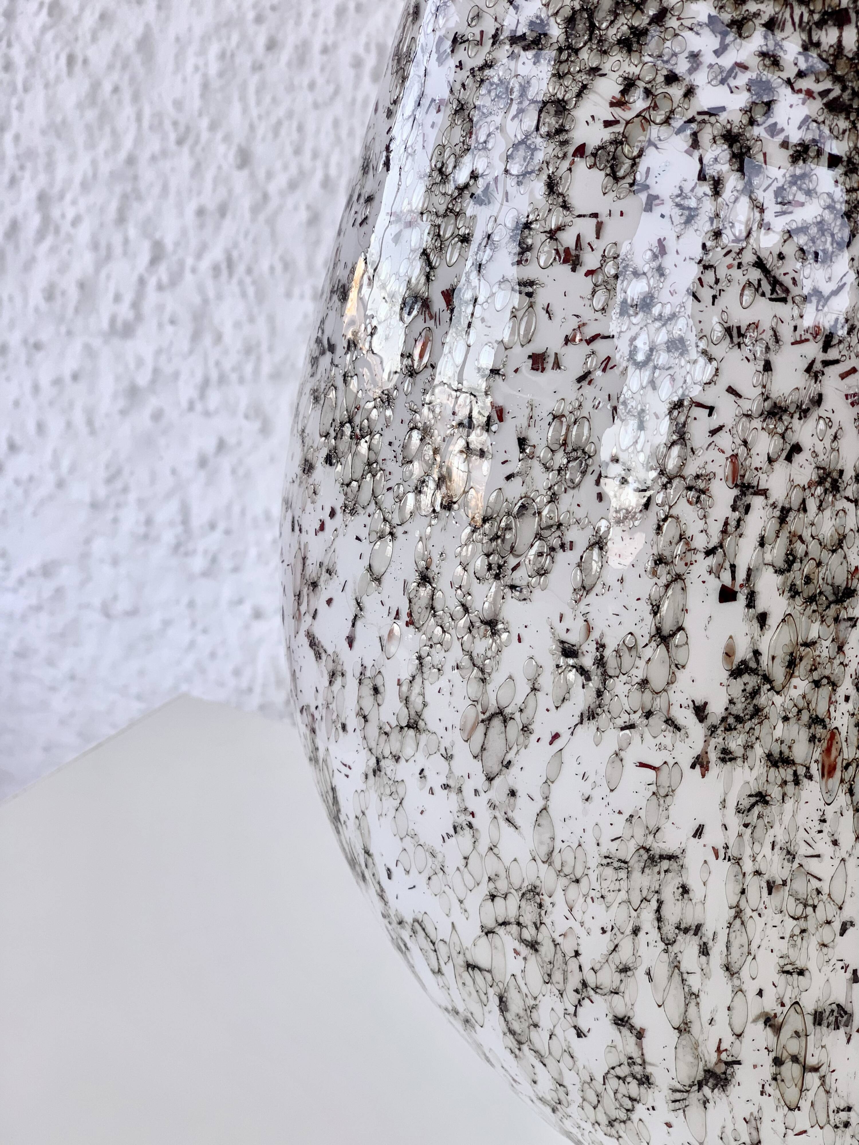 Murano glass lamp, blown by La Murrina, 1970s.