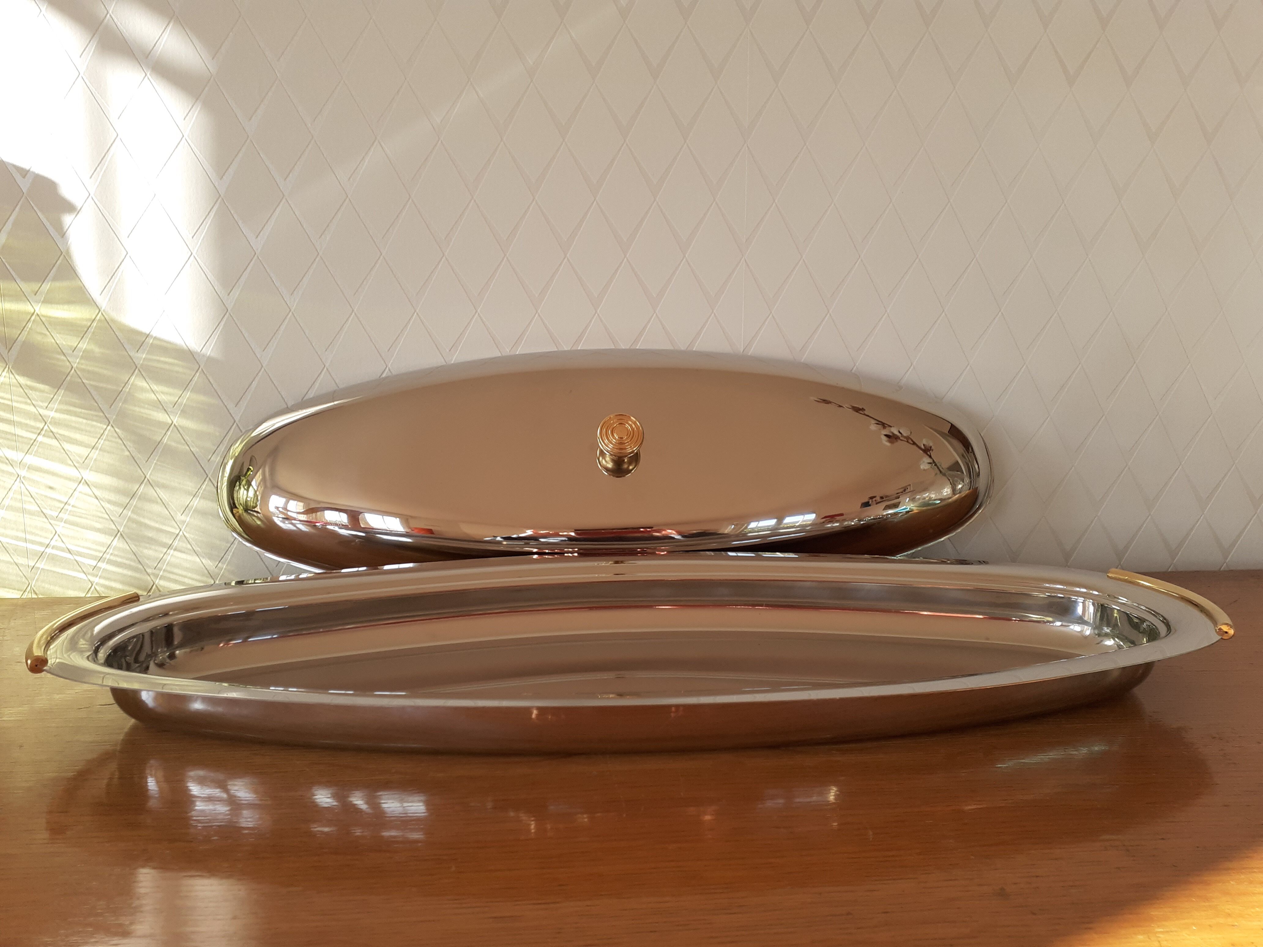 Fish dish with stainless steel lid Andrea Gnutti