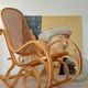 Vintage Curved Wood and Cane Rocking Chair - Thonet Style No. 1
