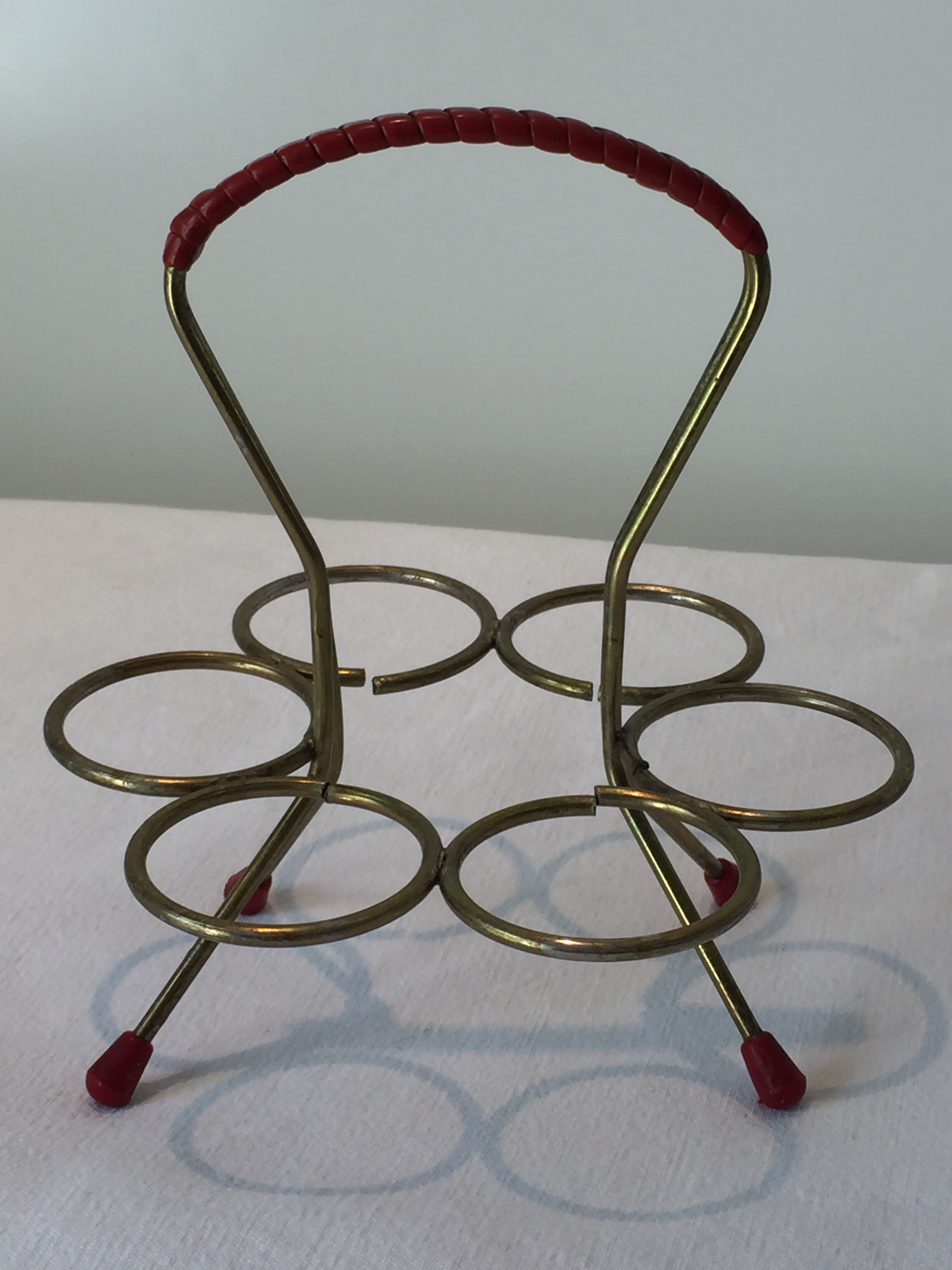 Lot of 6 shot glasses smoked with their metal holders