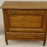 Small oak cabinet, 1 drawer and 1 tilting door
