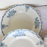 4 flat ironstone plates from St Amand