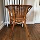 Fauteuil vintage rotin et osier 1940