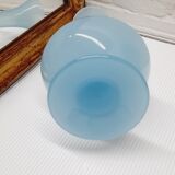 Sky blue opaline vase