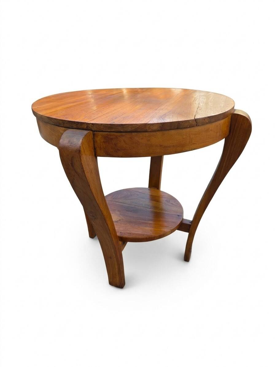 Art Deco side table in mahogany