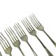 Set of forks, minimalism, silver-plated brass, Henneberg Brothers, Poland, 1930s