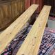 Paire de bancs de table de ferme en sapin début XXème