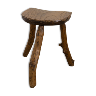 Tabouret bois tripode