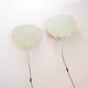 Pair of wall sconces Uchiwa III by Ingo Maurer for M Design, 1970s