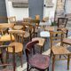 Lot 25 chaises bistrot restaurant bois courbé vintage