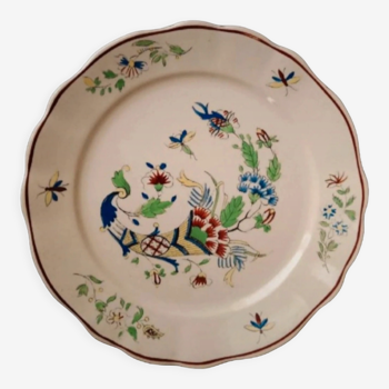 Old plate Boch Frères early twentieth "Corne d'abondance"