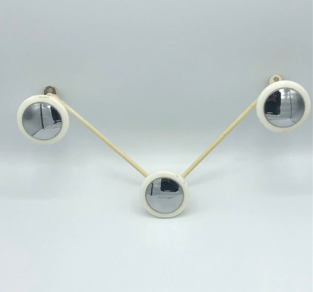 Vintage hook white and chrome