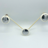 Vintage hook white and chrome