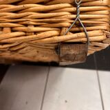 Large old wicker basket - for wood / logs