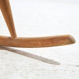 Iw3 beech rocking chair by illum wikkelsø for niels eilersen (mk10413)