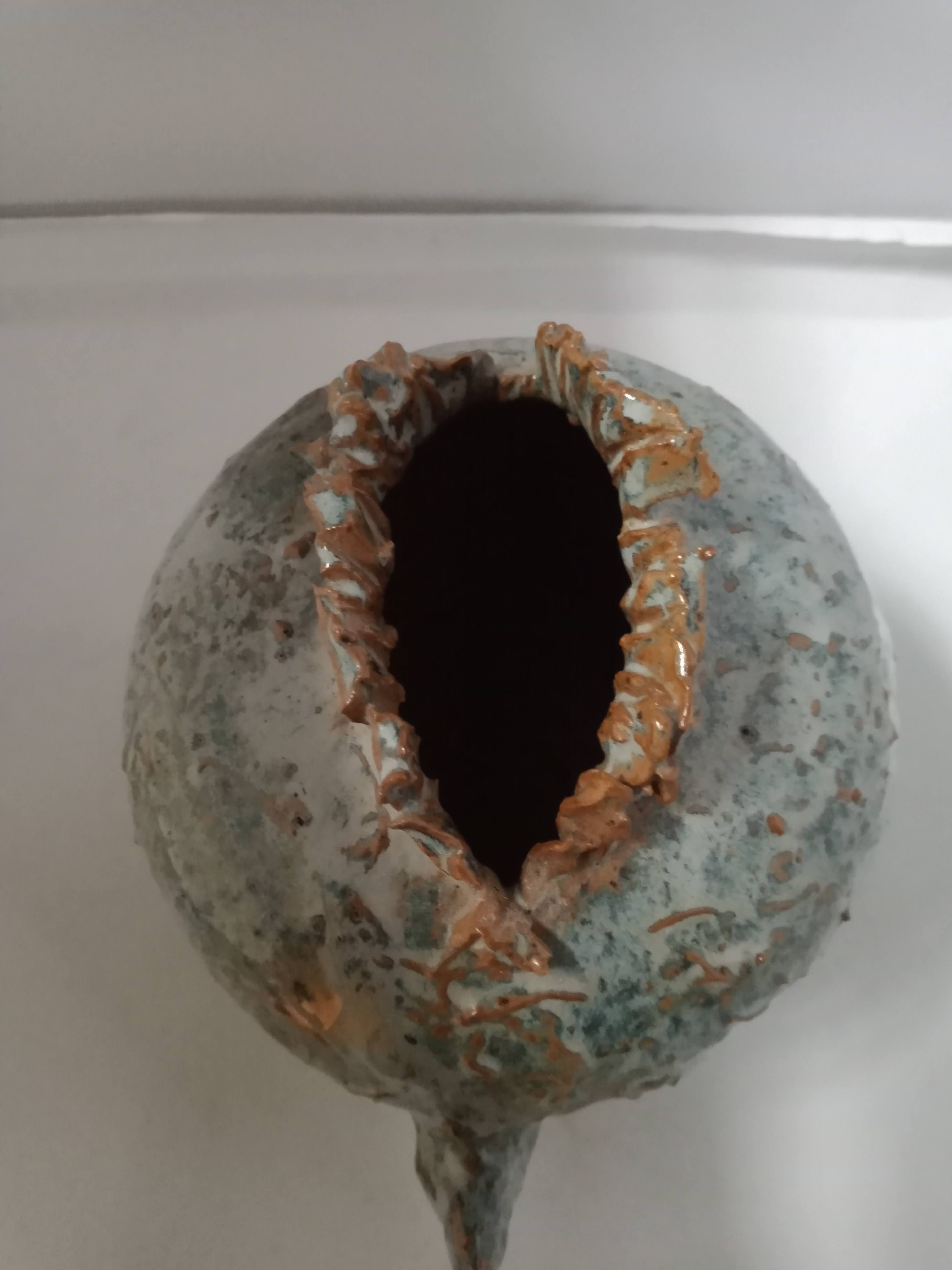 Vintage ceramic vase fish