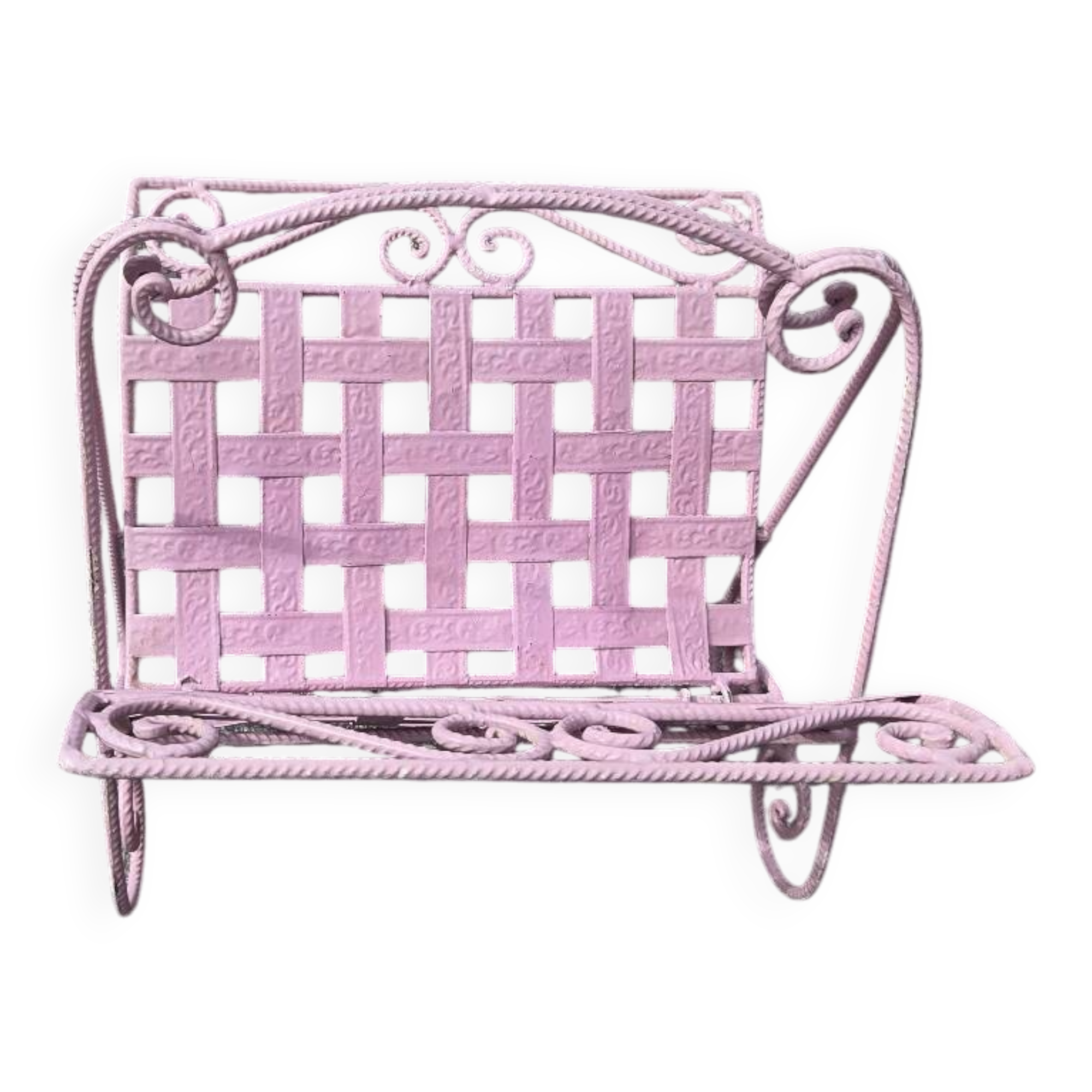 Romantic vintage magazine rack