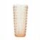 Vulkany vase, modernism, pressed pink glass, Ząbkowice, Poland, 1970s