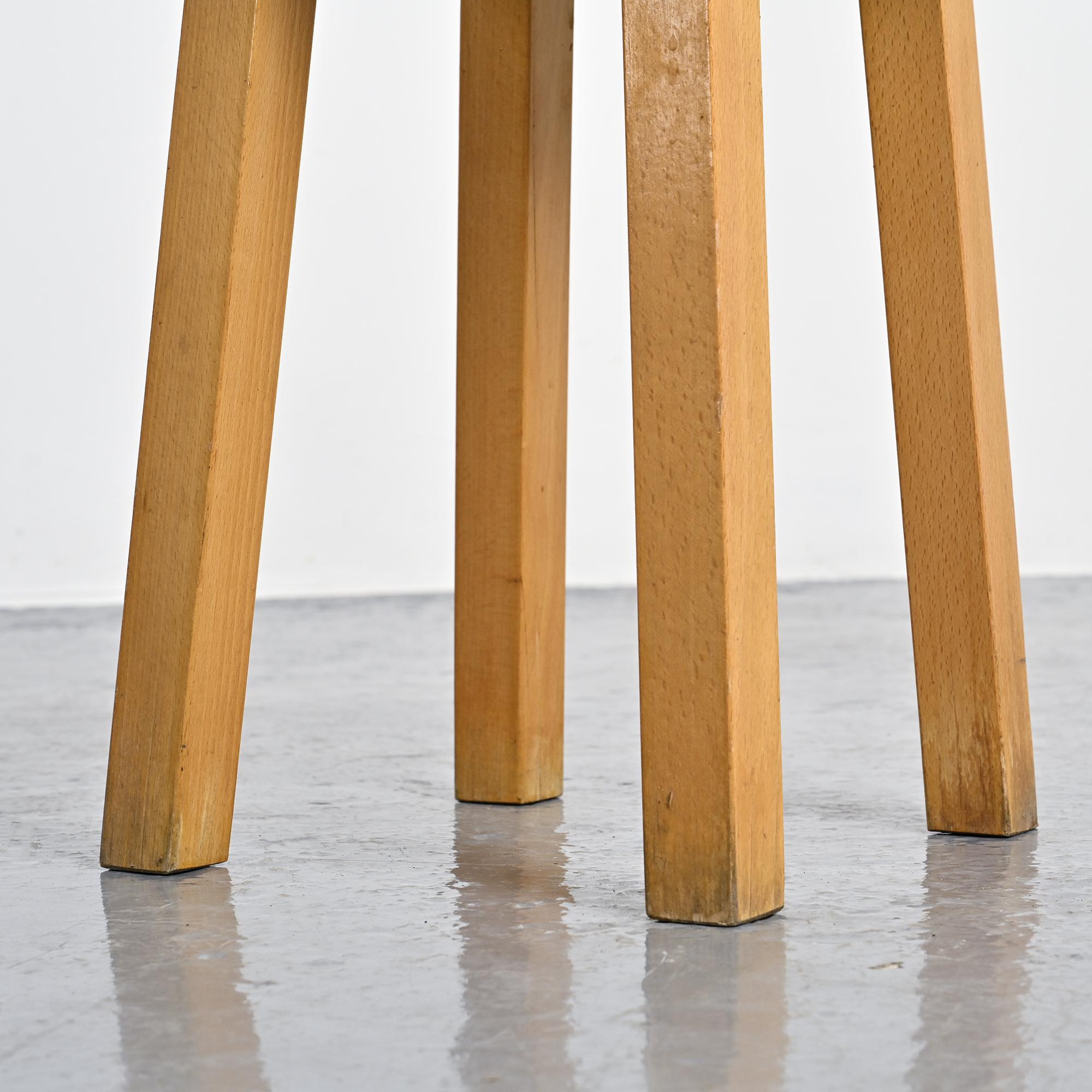 Pine stool by Charlotte Perriand, Les Arcs, France