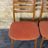 4x 60s 70s dining chair dining chair mid century Danish modern design