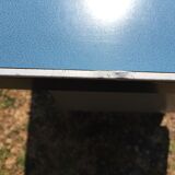 Modernist industrial and vintage console table in Stafor brand metal