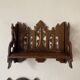 antique wall shelf gothic style openwork wood