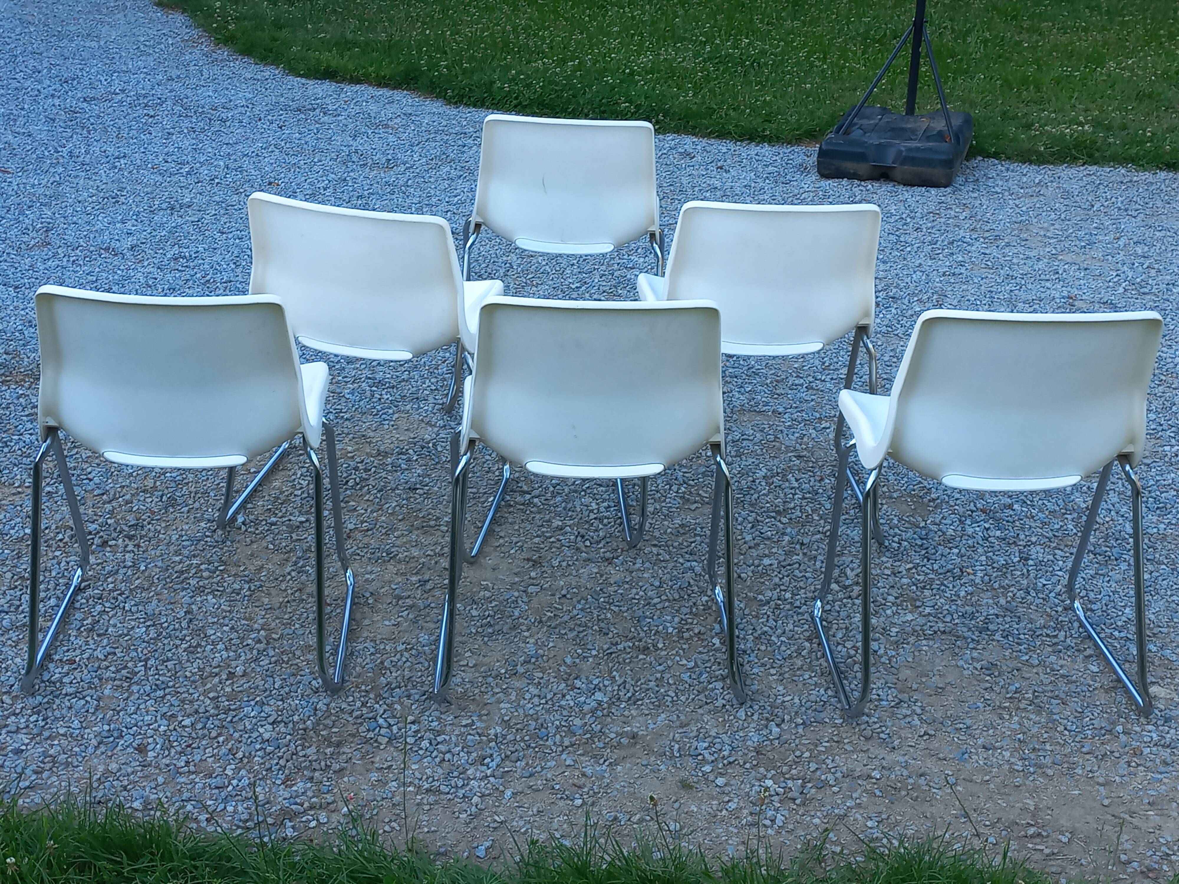 Set de chaises design Svante Schöblom Overman éditeur 1970