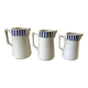 trio of earthenware pitchers CM Paris model "Monique" 30s