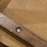 Set of 3 rustic nesting coffee tables in Louis XV style from 1950.