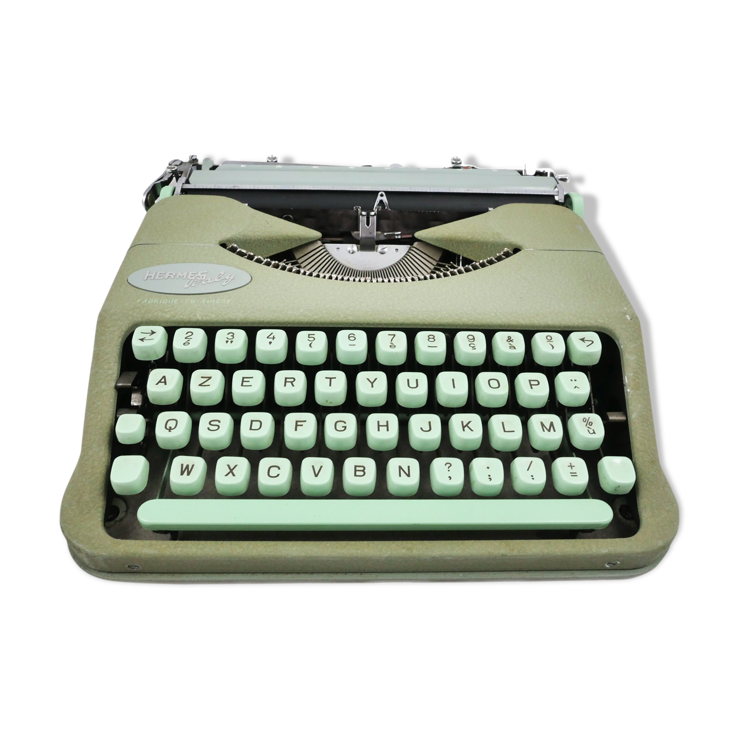Hermes Baby green sage typewriter