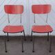 Pair of vintage formica chairs