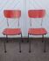 Pair of vintage formica chairs