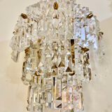 Kinkeldey wall lamp crystal gilding structure, 1970