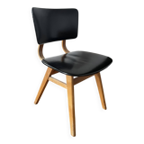 Chair with compass legs in solid wood