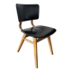 Chair with compass legs in solid wood