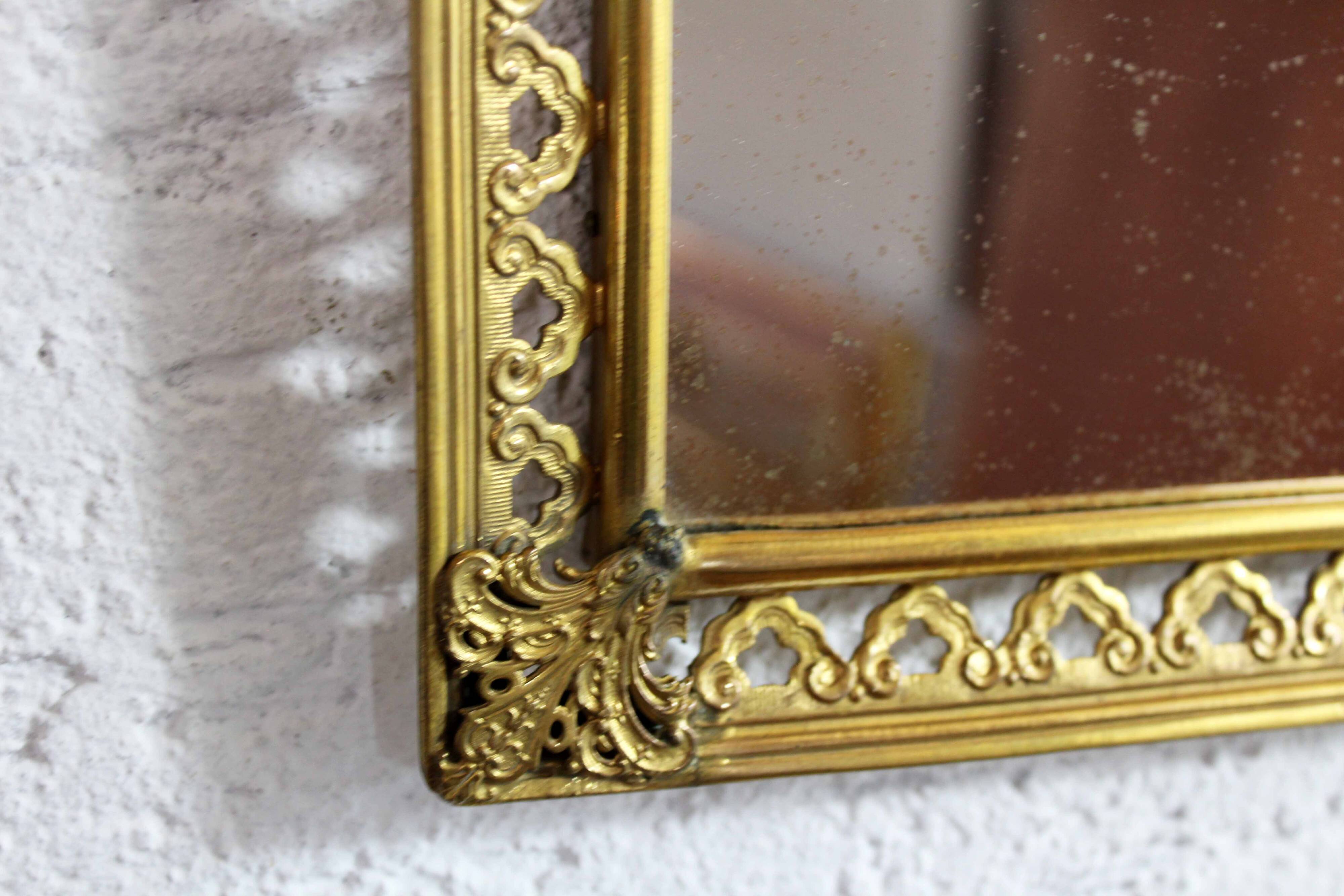 Miroir en laiton des années 60