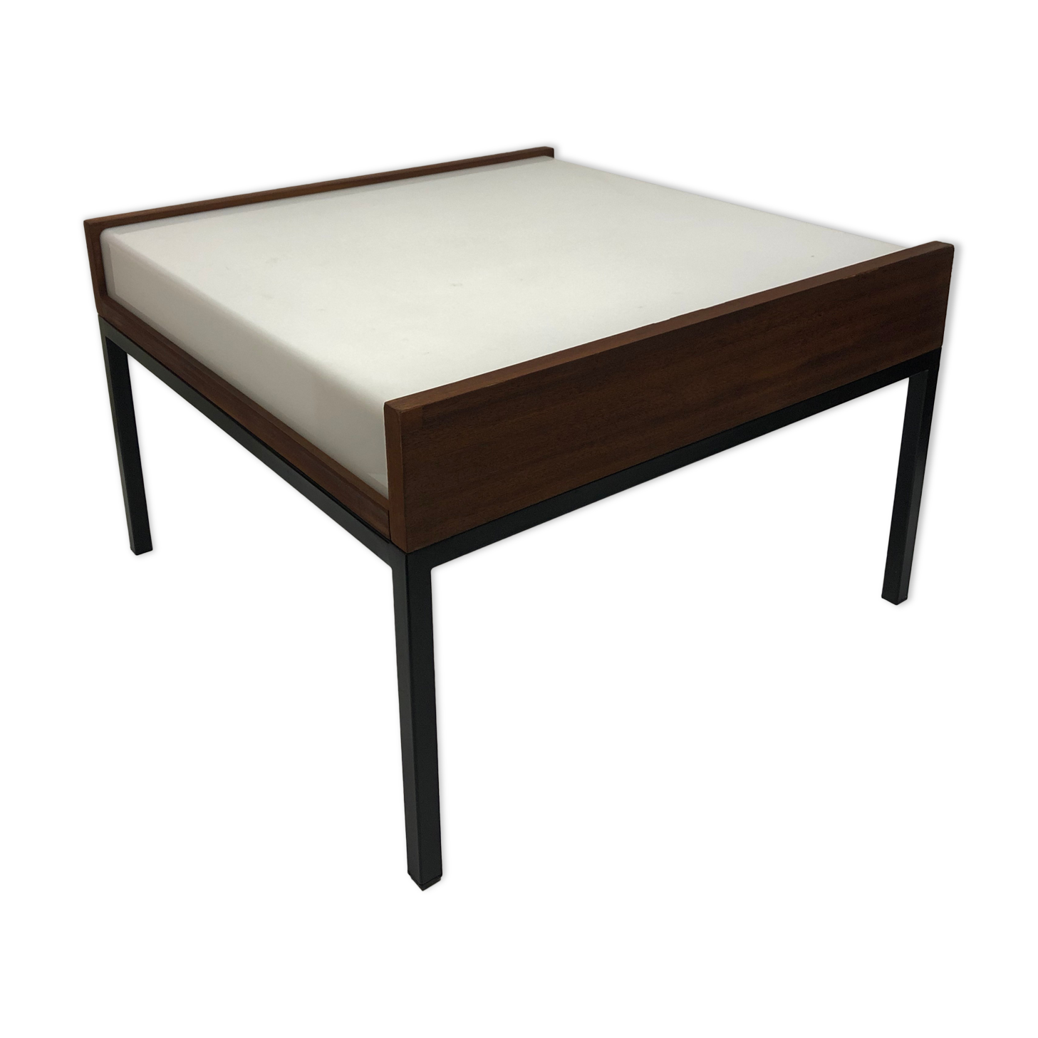 Table basse éclairante / lumineuse louis baillon vintage