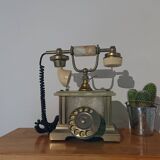 Téléphone rotatif onyx vert italien