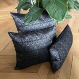 Coussin Kachin bleu nuit 50x50 cm