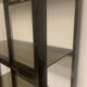 Chrome metal and opaque glass shelf 20th century