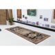 Vintage Turkish Oushak handmade wool cotton tan runner rug 114x285