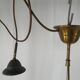Lustre en verre de Murano et laiton avec double support
