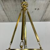 Viennese Secession Suspension in Brass attributed to Kolo Moser & Jutta Sika